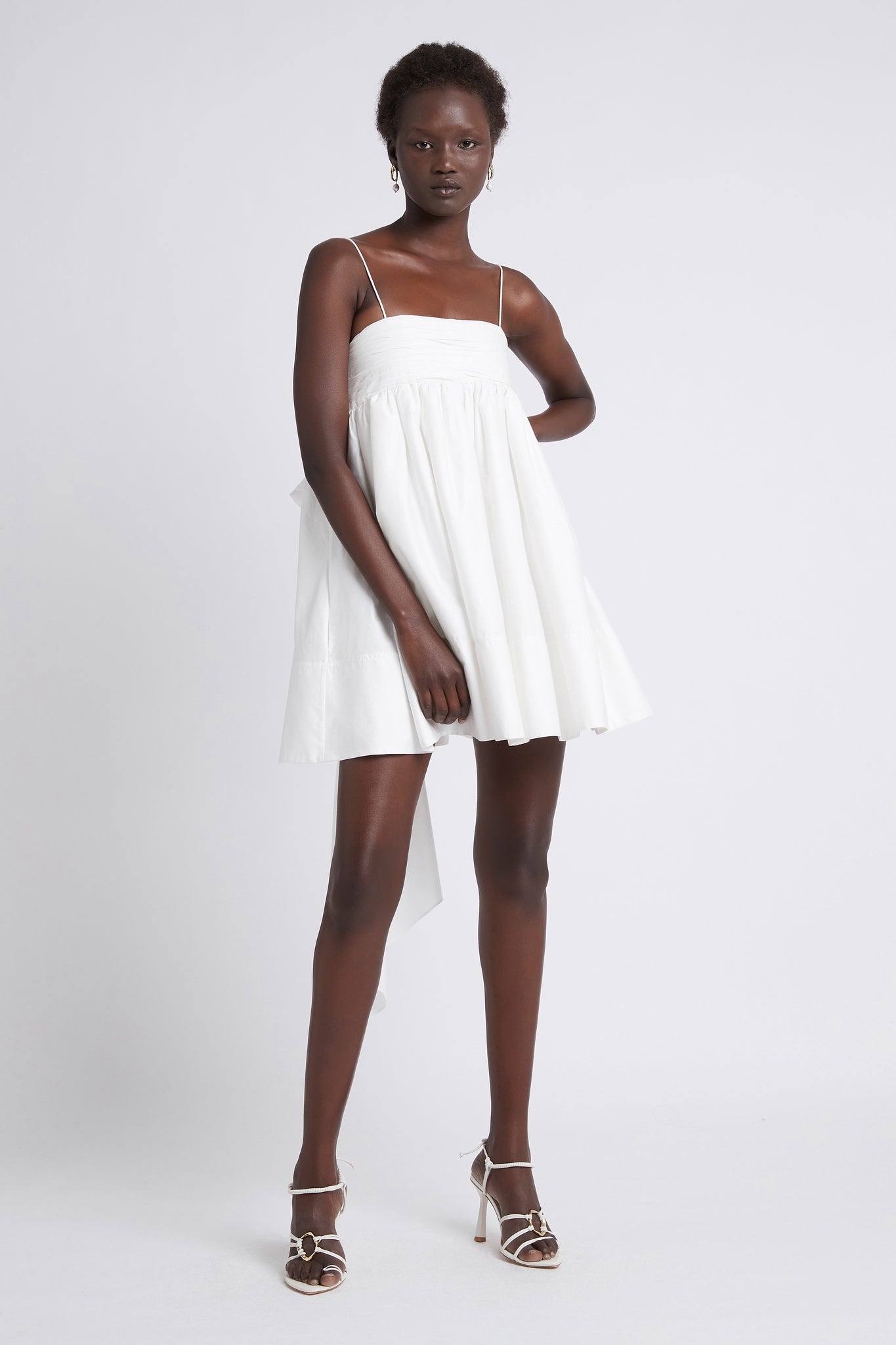 Cantina Mini Bow Back Dress | Ivory ...